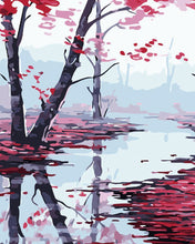 Load image into Gallery viewer, paint by numbers | Red Maple Leaves | easy landscapes | FiguredArt