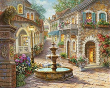 Load image into Gallery viewer, paint by numbers | Village Fountain | advanced cities | FiguredArt