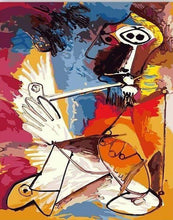 Load image into Gallery viewer, paint by numbers | Abstract Man With Pipe | easy portrait | FiguredArt