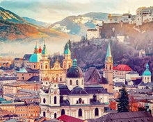 Load image into Gallery viewer, paint by numbers | The City of Salzburg | cities intermediate | FiguredArt