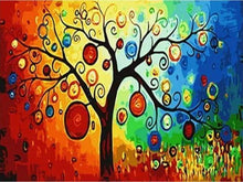 Load image into Gallery viewer, paint by numbers | Hanging lanterns | abstract easy trees | FiguredArt