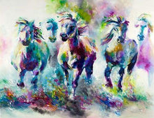 Load image into Gallery viewer, paint by numbers | Galloping Horses | advanced animals horses | FiguredArt