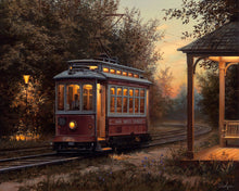 Load image into Gallery viewer, Paint by numbers | Tram station | intermediate new arrivals landscapes cities | Figured'Art