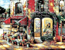 Load image into Gallery viewer, paint by numbers | Paris Florist | cities intermediate vintage | FiguredArt
