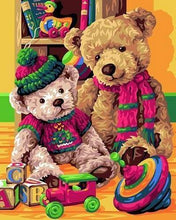 Load image into Gallery viewer, paint by numbers | Bears Family | bears easy | FiguredArt