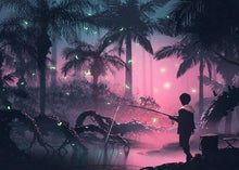 Load image into Gallery viewer, paint by numbers | Night Fishing | advanced landscapes | FiguredArt