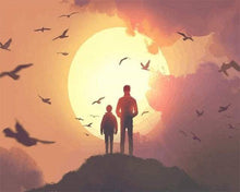 Load image into Gallery viewer, paint by numbers | Father And Son On Top | intermediate landscapes | FiguredArt