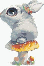 Load image into Gallery viewer, paint by numbers | Rabbit and Mushroom | animals easy kids rabbits | FiguredArt