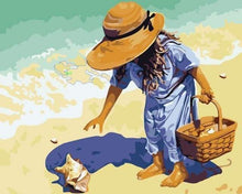 Load image into Gallery viewer, paint by numbers | Summer at the Beach | beginners easy landscapes romance | FiguredArt