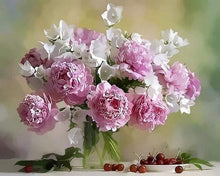 Load image into Gallery viewer, paint by numbers | Peonies and Cherries | advanced flowers | FiguredArt