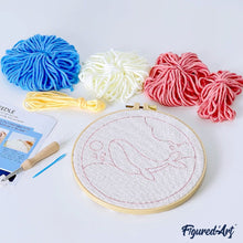 Load image into Gallery viewer, Punch Needle Kit - Sakura and the Moon
