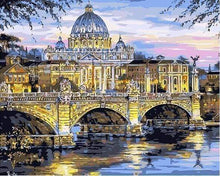 Load image into Gallery viewer, paint by numbers | Bridge in Paris | cities intermediate | FiguredArt