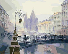 Load image into Gallery viewer, paint by numbers | Snow in the City | cities easy | FiguredArt