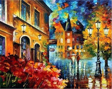 Load image into Gallery viewer, paint by numbers | Walk in the Street | cities intermediate | FiguredArt