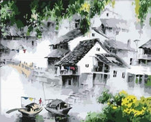 Load image into Gallery viewer, paint by numbers | Dream Water Town | intermediate landscapes | FiguredArt