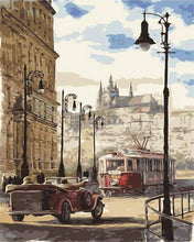 Load image into Gallery viewer, paint by numbers | Prague street | cities intermediate | FiguredArt