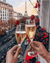 Load image into Gallery viewer, paint by numbers | Paris with Love | cities intermediate romance | FiguredArt