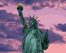 Load image into Gallery viewer, paint by numbers | Statue of Liberty at Dawn | cities intermediate | FiguredArt