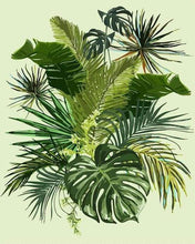 Load image into Gallery viewer, paint by numbers | Banana leaves | flowers intermediate | FiguredArt