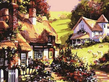 Load image into Gallery viewer, paint by numbers | Mountain Villas | intermediate landscapes | FiguredArt