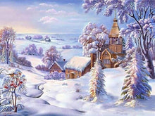 Load image into Gallery viewer, paint by numbers | Winter Village | easy landscapes | FiguredArt