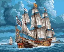 Load image into Gallery viewer, Paint by numbers | Sailboat in the sea | ships and boats intermediate | Figured'Art