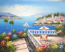 Load image into Gallery viewer, paint by numbers | Summer Horizon | intermediate landscapes ships and boats | FiguredArt
