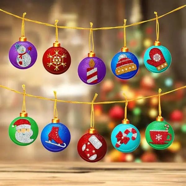 Christmas tree pendant with 10 piece set
