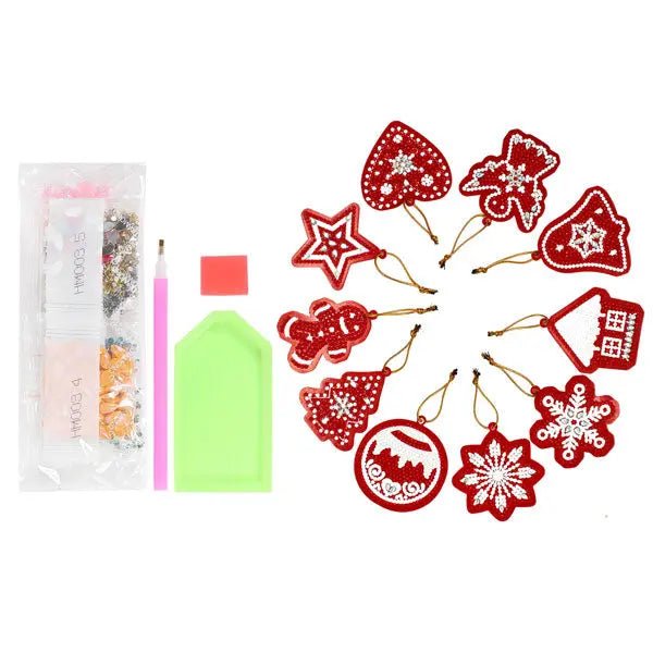 Christmas tree pendant 10 piece set