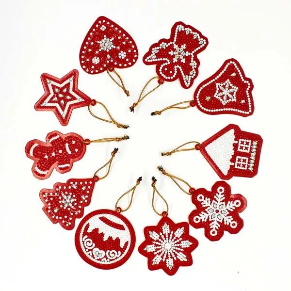 Christmas tree pendant 10 piece set