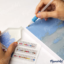 Load image into Gallery viewer, Diamond Painting Framed - Applying Diamonds into Canvas - Tree of Life