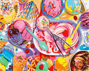 Paint by numbers | Ice cream and dessert | advanced kitchen new arrivals | Figured'Art