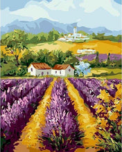 Load image into Gallery viewer, paint by numbers | field of lavender | new arrivals landscapes advanced | FiguredArt