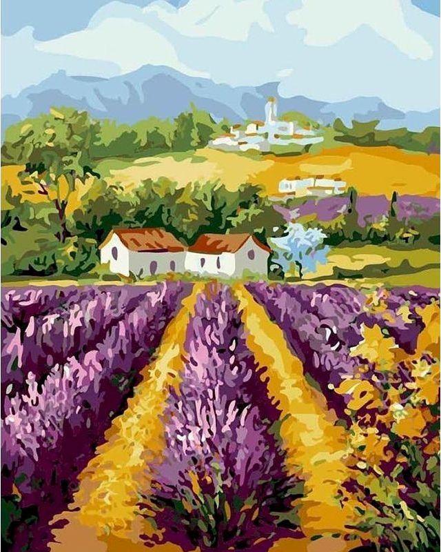 paint by numbers | field of lavender | new arrivals landscapes advanced | FiguredArt