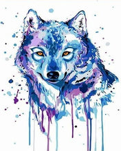 Load image into Gallery viewer, paint by numbers | painted wolf | new arrivals animals wolves easy | FiguredArt