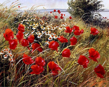 Load image into Gallery viewer, paint by numbers | wild flowers in the countryside | new arrivals landscapes flowers advanced | FiguredArt