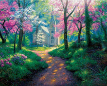 Load image into Gallery viewer, paint by numbers | walkway in the forest | new arrivals landscapes advanced | FiguredArt
