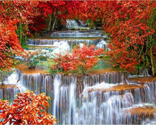 Load image into Gallery viewer, paint by numbers | waterfall landscape | new arrivals landscapes advanced | FiguredArt