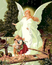 Load image into Gallery viewer, paint by numbers | angel and children | new arrivals religion advanced | FiguredArt