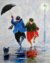Load image into Gallery viewer, paint by numbers | walk in the rain | new arrivals cities easy | FiguredArt