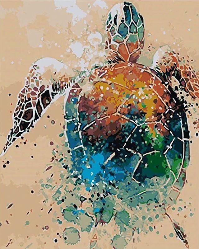 paint by numbers | turtle design | new arrivals animals turtles advanced | FiguredArt