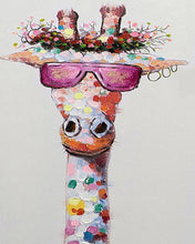 Load image into Gallery viewer, Pop Art Giraffe with Glasses