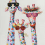 Pop Art Giraffe Family