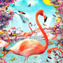 Pink Flamingos and Butterflies