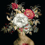 Woman and Explosion of Flowers