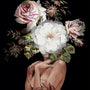 Woman and Face of Flowers