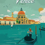 Travel Poster Venice - City of Water