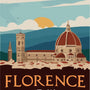 Travel Poster Florence - Italy