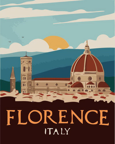 Travel Poster Florence, Italy