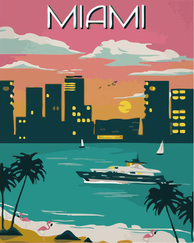 Travel Poster Miami